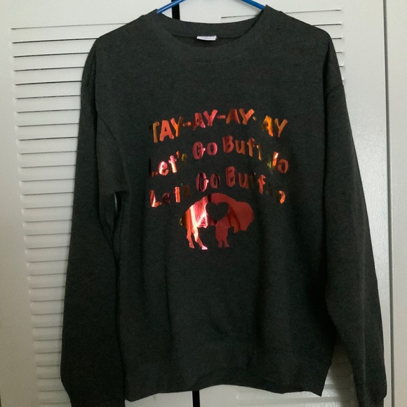 Custom Buffalo Bills And Taylor Swift Let’s Go Buffalo Sweatshirt - Picture 3 of 7